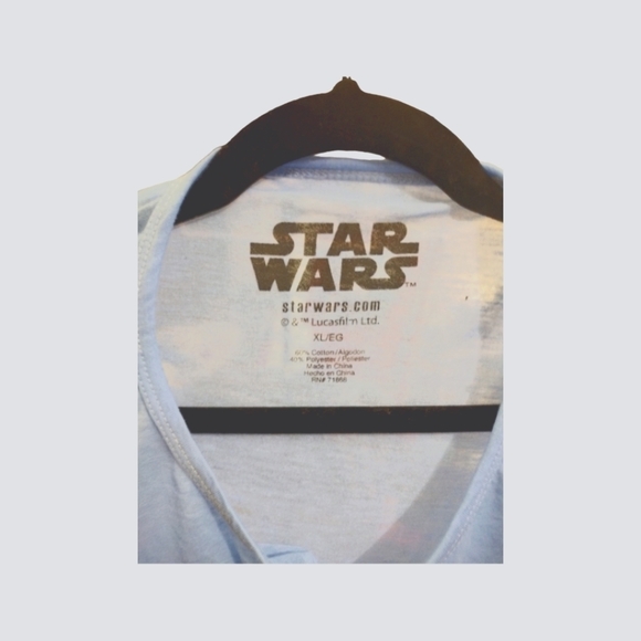 𝅺STAR Wars Yoda pocket long sleeve blue XL - Picture 3 of 4